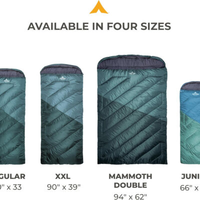 Teton Celsius Regular, -25F, 20F, 0F Degree Sleeping Bags, All Weather Bag for Adults and Kids, Camping Made Easy and Warm, Travel Sack Included