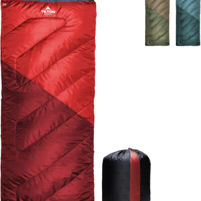Teton Celsius Regular, -25F, 20F, 0F Degree Sleeping Bags, All Weather Bag for Adults and Kids, Camping Made Easy and Warm, Travel Sack Included