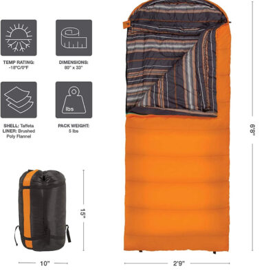 Teton Celsius Regular, -25F, 20F, 0F Degree Sleeping Bags, All Weather Bag for Adults and Kids, Camping Made Easy and Warm, Travel Sack Included