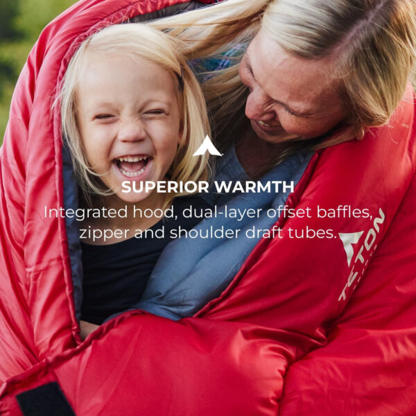 Teton Celsius Regular, -25F, 20F, 0F Degree Sleeping Bags, All Weather Bag for Adults and Kids, Camping Made Easy and Warm, Travel Sack Included