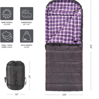 Teton Celsius Regular, -25F, 20F, 0F Degree Sleeping Bags, All Weather Bag for Adults and Kids, Camping Made Easy and Warm, Travel Sack Included