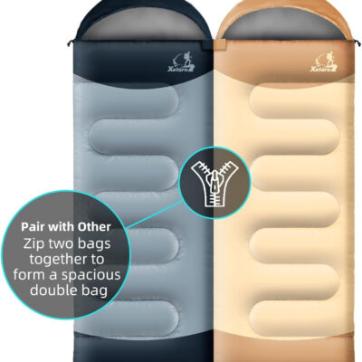 Sleeping Bags for Adults Kids - 3 Season Cold&Warm Weather Waterproof Camping Sleeping Bags - Lightweight Sleeping Bags for Camping Hiking Outdoor Travel