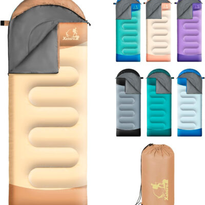 Sleeping Bags for Adults Kids - 3 Season Cold&Warm Weather Waterproof Camping Sleeping Bags - Lightweight Sleeping Bags for Camping Hiking Outdoor Travel