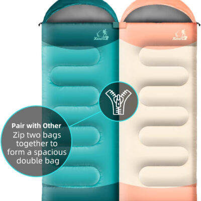 Sleeping Bags for Adults Kids - 3 Season Cold&Warm Weather Waterproof Camping Sleeping Bags - Lightweight Sleeping Bags for Camping Hiking Outdoor Travel