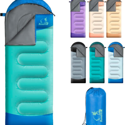 Sleeping Bags for Adults Kids - 3 Season Cold&Warm Weather Waterproof Camping Sleeping Bags - Lightweight Sleeping Bags for Camping Hiking Outdoor Travel