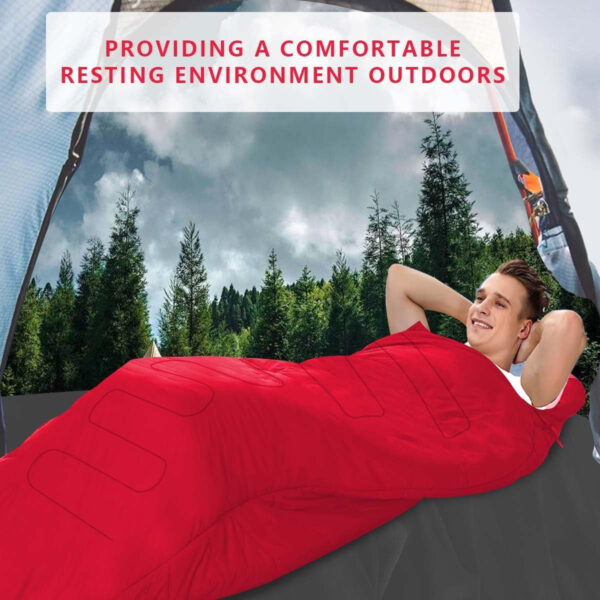 OBTANIM Sleeping Bags Portable Waterproof Camping Sleeping Bag for Adults Kids 4 Seasons Cold Weather or Warm Backpacking Hiking Mountaineering Indoor Outdoor Use