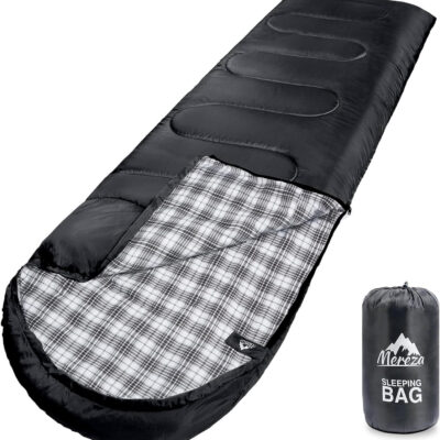 689b11d008dce6bbe16e513f12f6257348644117ad2615432f409.jpg MEREZA Flannel Sleeping Bag for Adults XL, Large Wide Sleeping Bags for Camping Mens Warm Cotton Sleeping Bag 4 Season Warm & Cool Weather