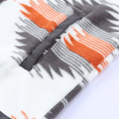 SELINK Womens Fleece Jacket Western Aztec Print Long Sleeve Snap Button Down Shacket Jackets with Pockets