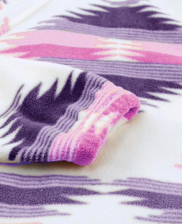 SELINK Womens Fleece Jacket Western Aztec Print Long Sleeve Snap Button Down Shacket Jackets with Pockets