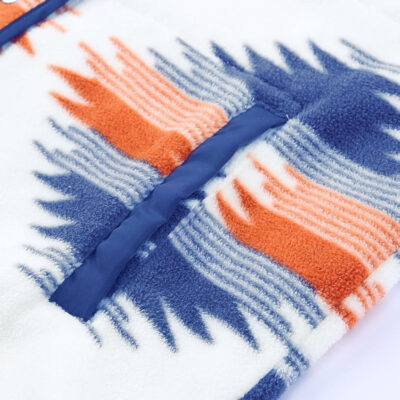 SELINK Womens Fleece Jacket Western Aztec Print Long Sleeve Snap Button Down Shacket Jackets with Pockets