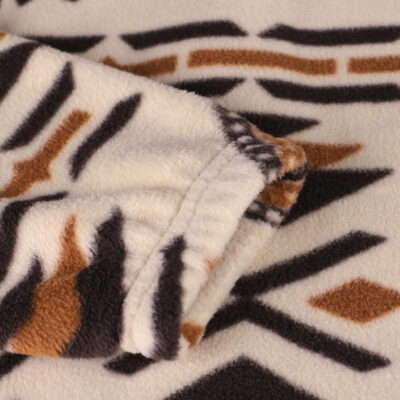 SELINK Womens Fleece Jacket Western Aztec Print Long Sleeve Snap Button Down Shacket Jackets with Pockets