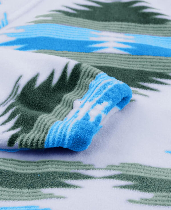 SELINK Womens Fleece Jacket Western Aztec Print Long Sleeve Snap Button Down Shacket Jackets with Pockets