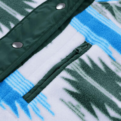 SELINK Womens Fleece Jacket Western Aztec Print Long Sleeve Snap Button Down Shacket Jackets with Pockets