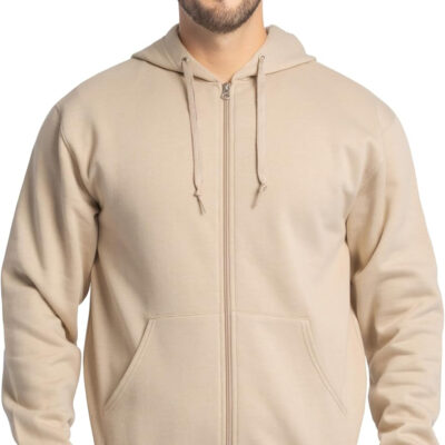 Fruit of the Loom Eversoft Fleece Full Zip Hoodie Sweatshirt