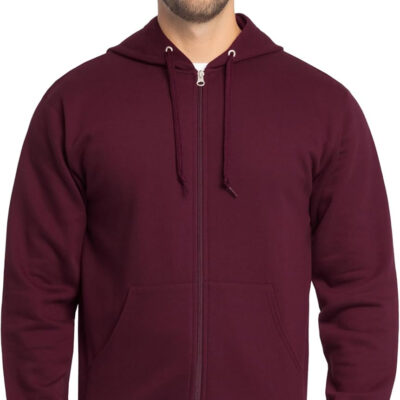Fruit of the Loom Eversoft Fleece Full Zip Hoodie Sweatshirt