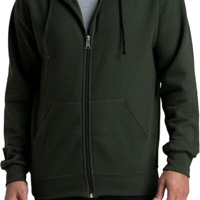 Fruit of the Loom Eversoft Fleece Full Zip Hoodie Sweatshirt