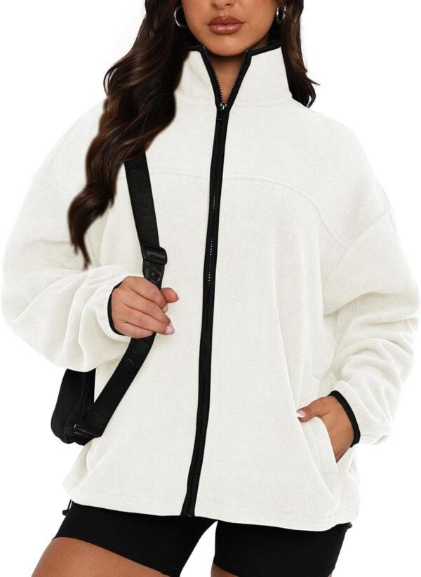 689b169d1577f903d39efb9200ea9874fc33c13078d1da04c314f.jpg BTFBM Women's Fleece Jackets Fall Winter Clothes 2025 Stand Collar Outwear Jacket Zip Up Casual Fuzzy Coats Pockets