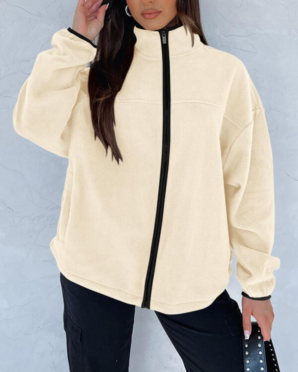 689b16ba1fae2b38d32c8b553a2ec8a3671dbf9d8bf0bfd8fcb32.jpg BTFBM Women's Fleece Jackets Fall Winter Clothes 2025 Stand Collar Outwear Jacket Zip Up Casual Fuzzy Coats Pockets