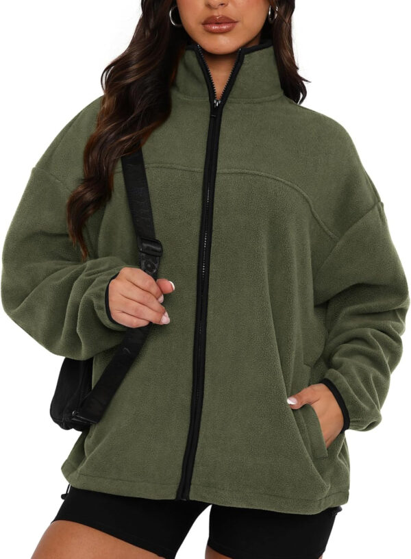 689b16c20f3f5615ca4fb726e2a5fd6c56f810521687c2158260a.jpg BTFBM Women's Fleece Jackets Fall Winter Clothes 2025 Stand Collar Outwear Jacket Zip Up Casual Fuzzy Coats Pockets