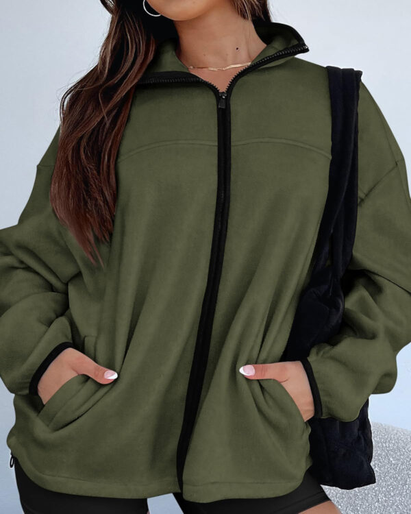 689b16c77c3335cf82f3a078598c6d60b24a3276cdf11f3ca8e9b.jpg BTFBM Women's Fleece Jackets Fall Winter Clothes 2025 Stand Collar Outwear Jacket Zip Up Casual Fuzzy Coats Pockets