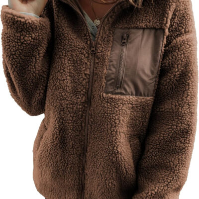 689b1752a3d10c6ac0e238918371cfb8247bac214219019d50c1d.jpg Dokotoo Womens Winter Trendy Full Zipper Fleece Jackets Long Sleeve Relaxed Warm Teddy Coats with Pockets