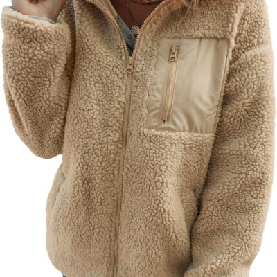 689b175a4f86ed64dd02db69e183bb2d156373cf5179abb3fd48e.jpg Dokotoo Womens Winter Trendy Full Zipper Fleece Jackets Long Sleeve Relaxed Warm Teddy Coats with Pockets