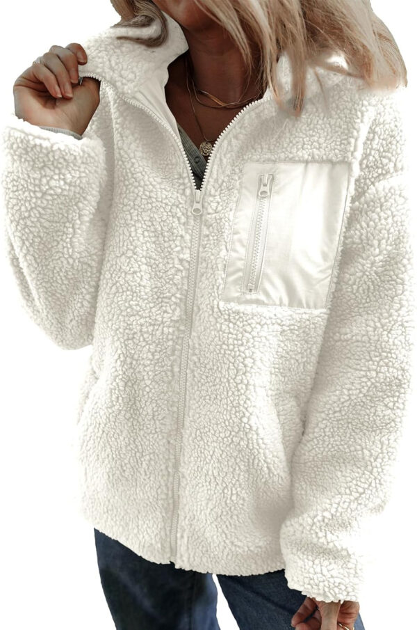 689b1761e3e52620b584f423bbc6e273fc57189c7b4553347b72a.jpg Dokotoo Womens Winter Trendy Full Zipper Fleece Jackets Long Sleeve Relaxed Warm Teddy Coats with Pockets