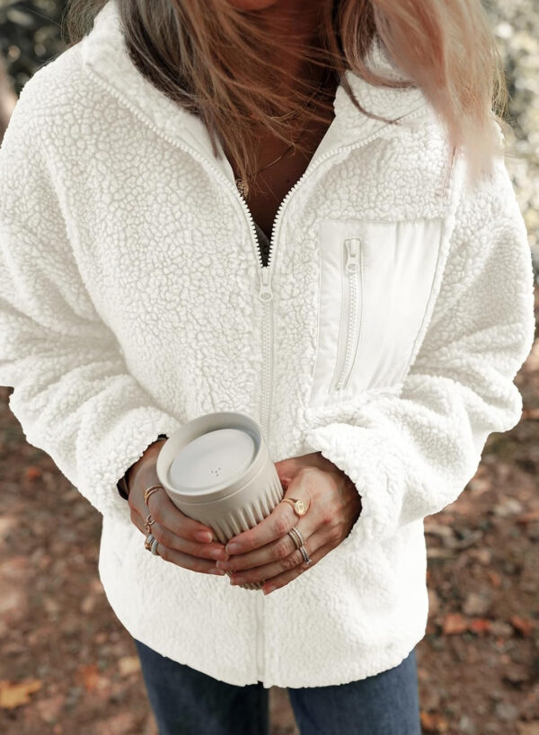 689b17660d5e29e4bb00281bdfbb17272ab110d90fd8c1c61b231.jpg Dokotoo Womens Winter Trendy Full Zipper Fleece Jackets Long Sleeve Relaxed Warm Teddy Coats with Pockets