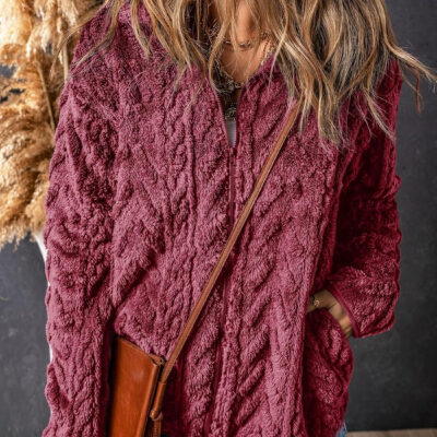 689b1828d3ffc1c63c809293156fa60c70436499ff970d092423e.jpg Dokotoo Winter Fleece Jacket for Women Zipper Up Zip Up Stand Collar with Pockets Coats