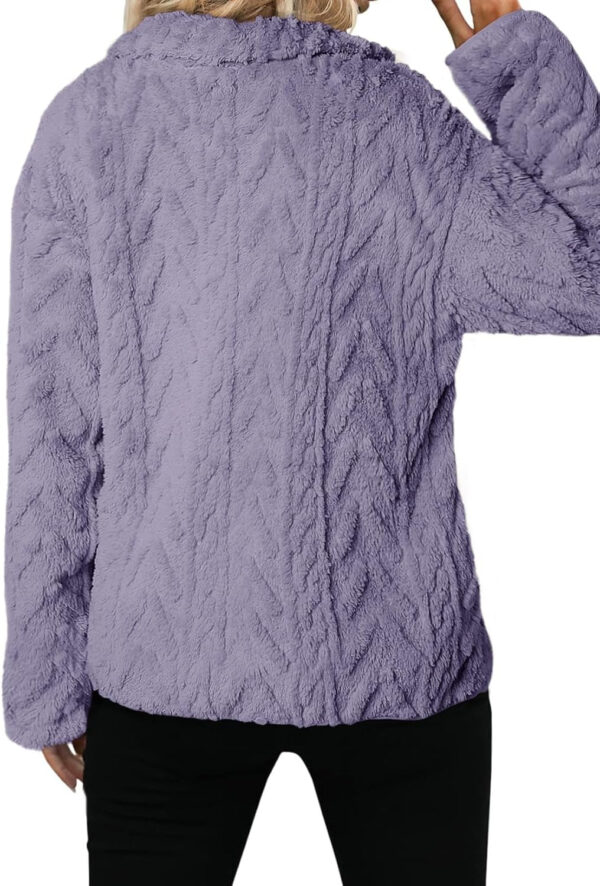 689b18514c2d9e96be599b5993f8092d85ff605ed3d4035920231.jpg Dokotoo Winter Fleece Jacket for Women Zipper Up Zip Up Stand Collar with Pockets Coats
