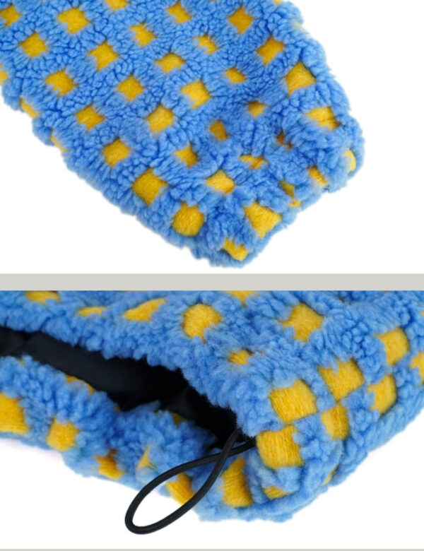 Esmeling Women’s Long Sleeve Cropped Sherpa Fleece Plaid Jacket Casual Chunky Teddy Fleece Outerwear