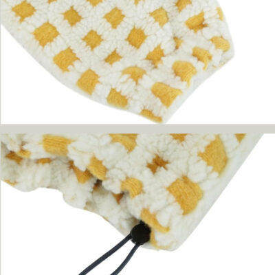 Esmeling Women’s Long Sleeve Cropped Sherpa Fleece Plaid Jacket Casual Chunky Teddy Fleece Outerwear