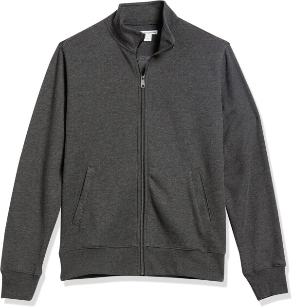 Amazon Essentials Men's Sweatshirt, Mock Neck, Fleece Zip Up