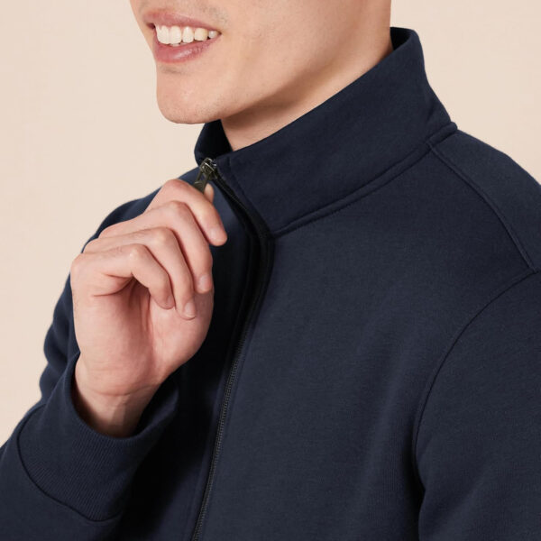 Amazon Essentials Men's Sweatshirt, Mock Neck, Fleece Zip Up