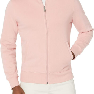 Amazon Essentials Men's Sweatshirt, Mock Neck, Fleece Zip Up