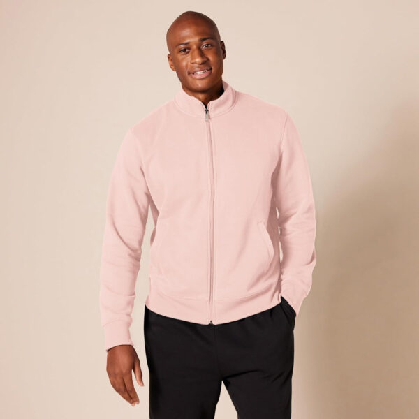 Amazon Essentials Men's Sweatshirt, Mock Neck, Fleece Zip Up