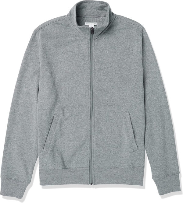 Amazon Essentials Men's Sweatshirt, Mock Neck, Fleece Zip Up