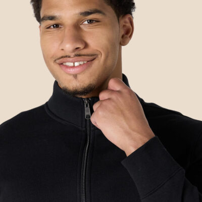 Amazon Essentials Men's Sweatshirt, Mock Neck, Fleece Zip Up