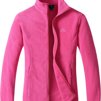 689b1b91deca7baeed5969d9a71b7078b8936de4cbddcc3b6c480.jpg GIMECEN Women's Lightweight Full Zip Soft Polar Fleece Jacket Outdoor Recreation Coat With Zipper Pockets