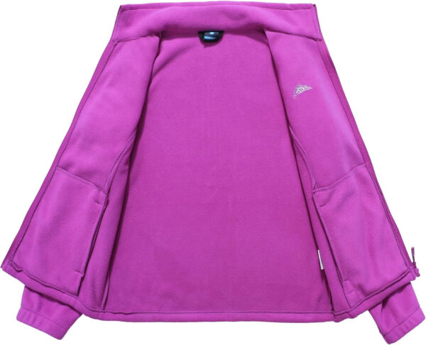 689b1bb3138519ee070727e94a35f96df8e6704fc329ca65110ec.jpg GIMECEN Women's Lightweight Full Zip Soft Polar Fleece Jacket Outdoor Recreation Coat With Zipper Pockets