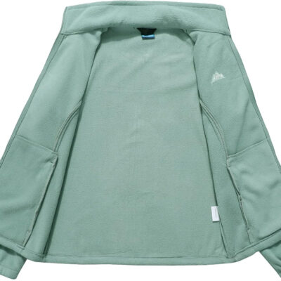 689b1bd07921f36834851b8d26f15bccd742ed03eff74975a32c7.jpg GIMECEN Women's Lightweight Full Zip Soft Polar Fleece Jacket Outdoor Recreation Coat With Zipper Pockets