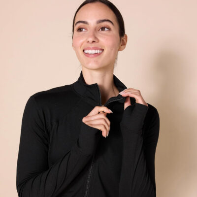 Amazon Essentials Women's Fleece Full-Zip Jacket - Brushed Tech Stretch (Available in Plus Size)