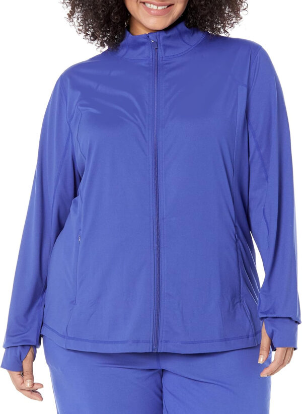 Amazon Essentials Women's Fleece Full-Zip Jacket - Brushed Tech Stretch (Available in Plus Size)