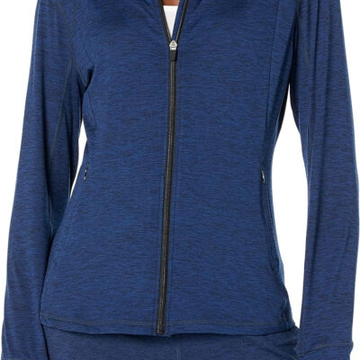 Amazon Essentials Women's Fleece Full-Zip Jacket - Brushed Tech Stretch (Available in Plus Size)