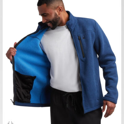 689b1f14480541d9ffe1e7dbbf3629d9e4a6e2aad143f3bdcb80f.jpg Spyder Mens Fleece Jacket - Soft and Warm Sherpa Bonded Full Zip Up Midweight Outerwear Jackets for Men with UPF30+ (S-XXL)