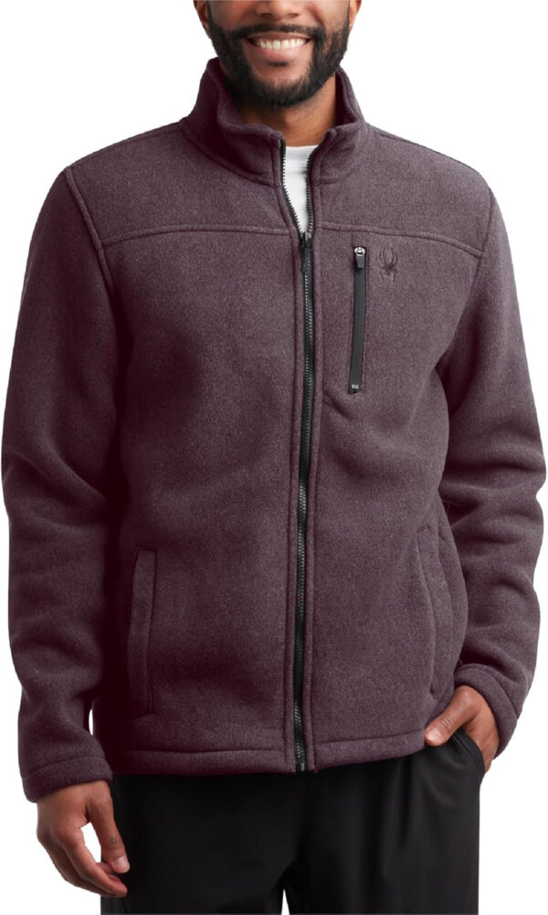 689b1f1c95be37636e602c772df27f56625f09ac1439cd8aeeeb7.jpg Spyder Mens Fleece Jacket - Soft and Warm Sherpa Bonded Full Zip Up Midweight Outerwear Jackets for Men with UPF30+ (S-XXL)
