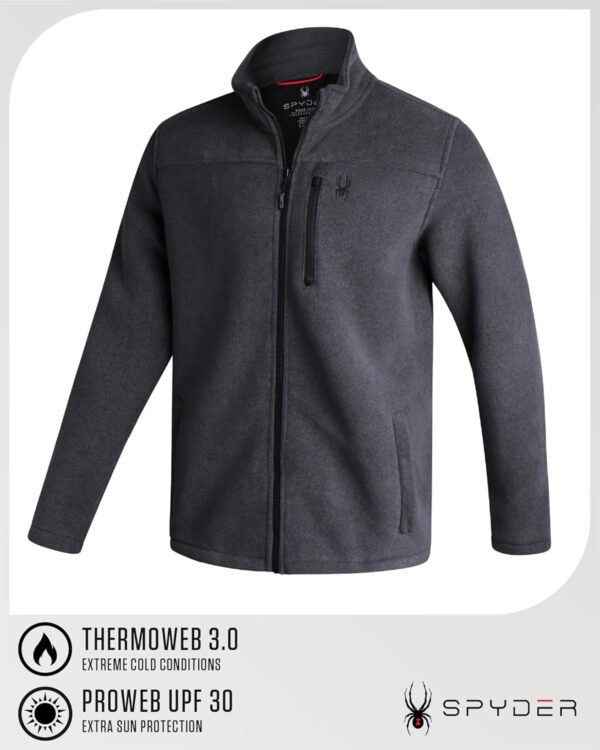 689b1f22c2bf16a8ec8013481c88e961e3ae2d8196641f5c69cc9.jpg Spyder Mens Fleece Jacket - Soft and Warm Sherpa Bonded Full Zip Up Midweight Outerwear Jackets for Men with UPF30+ (S-XXL)