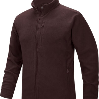 689b1fae18d49b03b03cd2243d9acdec3aeb802a15f59e1b3ddda.jpg 33,000ft Men's Full Zip Fleece Jacket Lightweight Warm Soft Polar Long Sleeve Jackets with Pockets for Winter Hiking Casual
