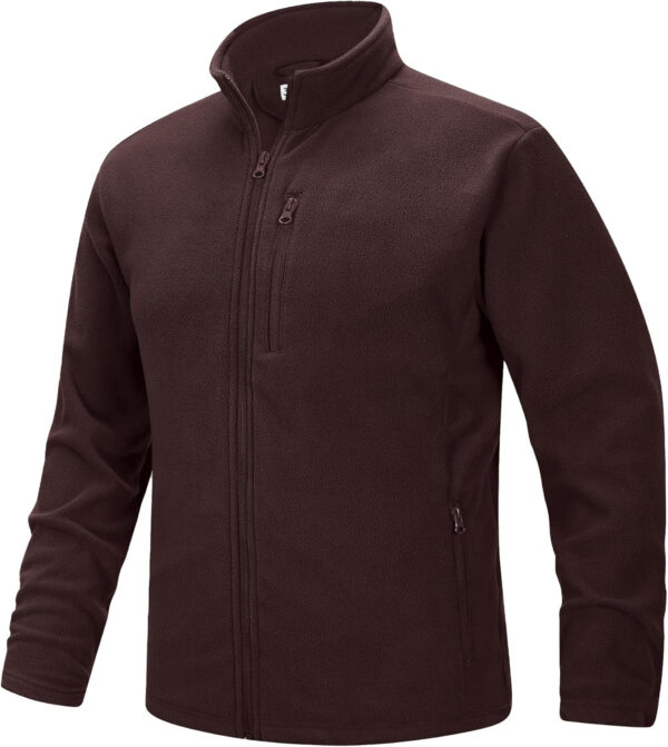 689b1fae18d49b03b03cd2243d9acdec3aeb802a15f59e1b3ddda.jpg 33,000ft Men's Full Zip Fleece Jacket Lightweight Warm Soft Polar Long Sleeve Jackets with Pockets for Winter Hiking Casual