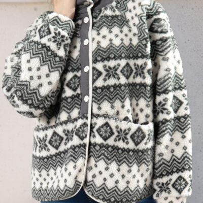 689b208de2f5979bc263c0a7504b9b7e5ccaddfa3fa89f7a0fcfb.jpg Dokotoo Women Fleece Jacket Casual Long Sleeve Sherpa Button Down Jackets for Women Printed Warm Coats With Pockets